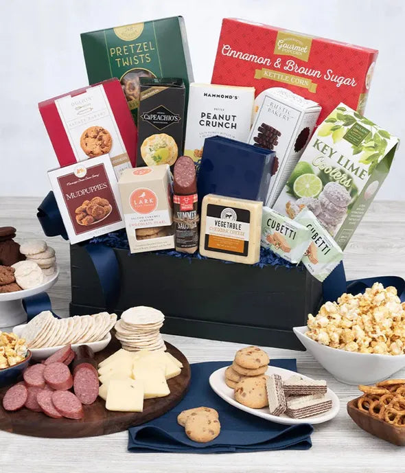 Premium Gourmet Snack Basket - ROSE GARDEN