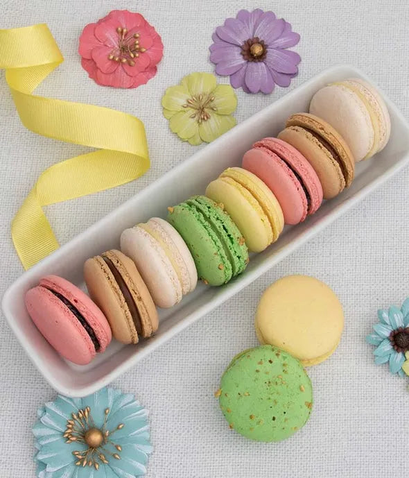 French Macarons Variety Gift Box - ROSE GARDEN