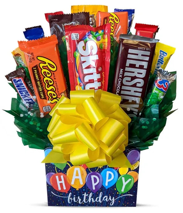 Happy Birthday Candy Bouquet - ROSE GARDEN
