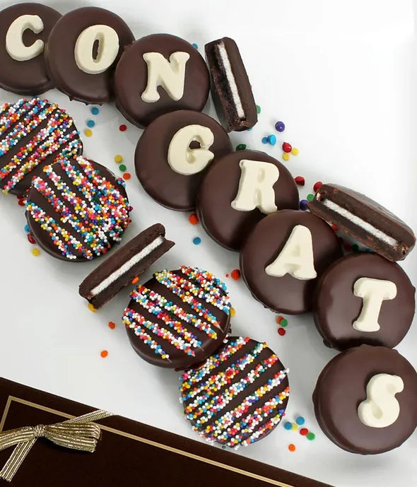 CONGRATS Chocolate Covered OREO® Cookies - ROSE GARDEN