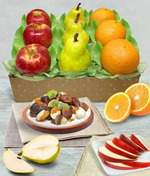 Classic Fruit Gift Basket - ROSE GARDEN