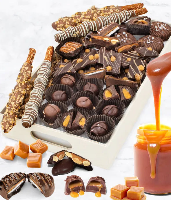 Chocolate Covered Caramel Treats - ROSE GARDEN