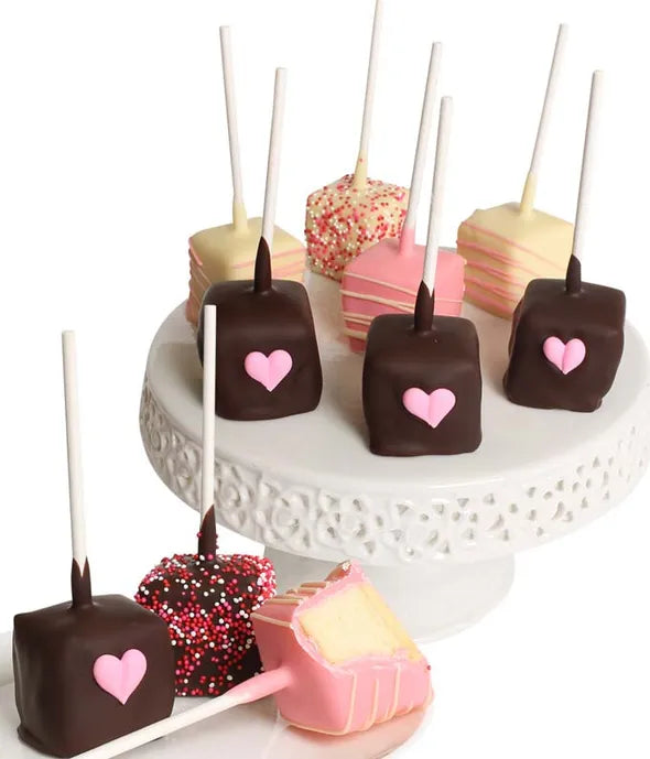 My Heart to Yours Chocolate Covered Cheesecake Pops - ROSE GARDEN