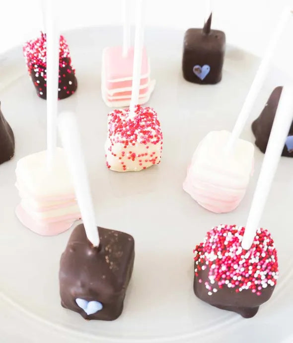 My Heart to Yours Chocolate Covered Cheesecake Pops - ROSE GARDEN