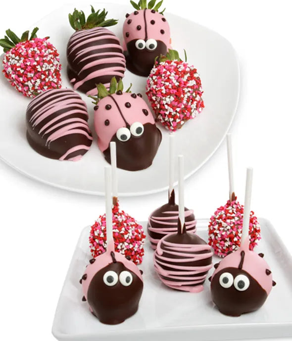 Ladybug Cake Pops and Chocolate Covered Strawberries - ROSE GARDEN