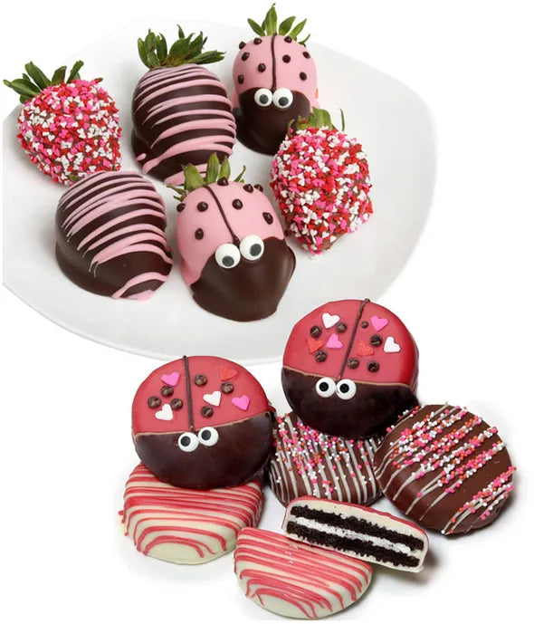 Cutie Bug Belgian Chocolate Covered Strawberries and OREO® Cookies - ROSE GARDEN