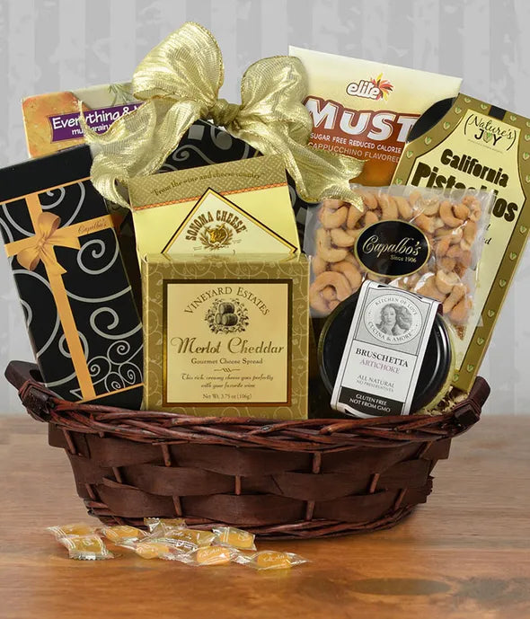Sugar Free Gourmet Delights Gift Basket - ROSE GARDEN