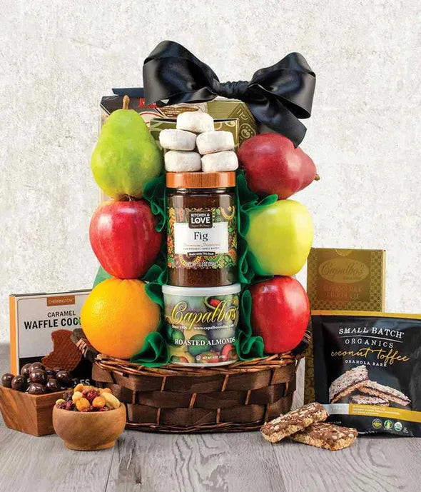 Sending Love Fruit Gift Basket - ROSE GARDEN