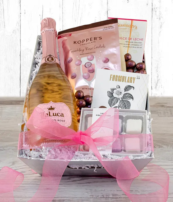 Rosé, Sweets, & Spa Gift Set - ROSE GARDEN