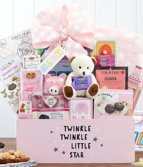 Sweetest New Baby Gift Box - Pink - ROSE GARDEN