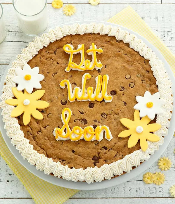 Get Well Wishes Cookie Cake - ROSE GARDEN