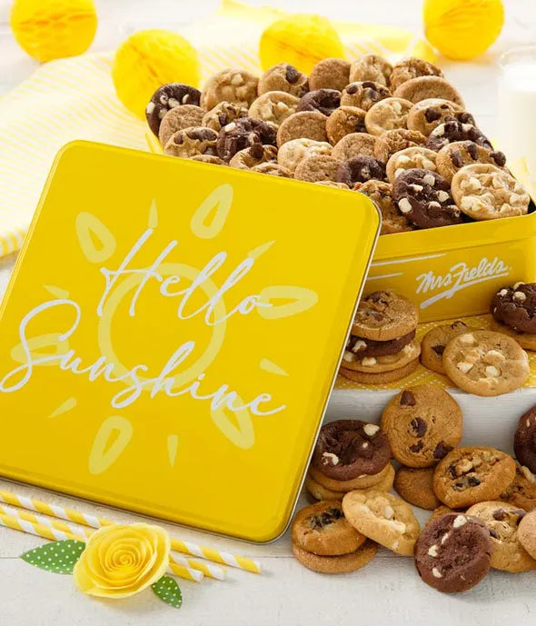 Mrs. Fields Hello Sunshine Cookie Tin - ROSE GARDEN