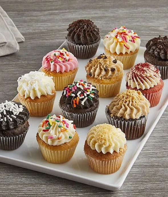Mini Gourmet Birthday Cupcakes - ROSE GARDEN