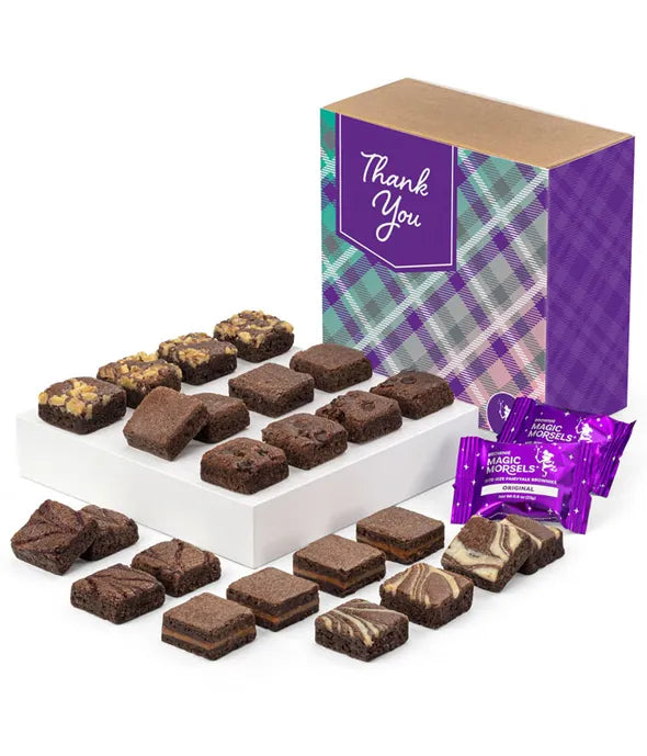 Thank You Dozen Fairytale Brownie Morsels - ROSE GARDEN