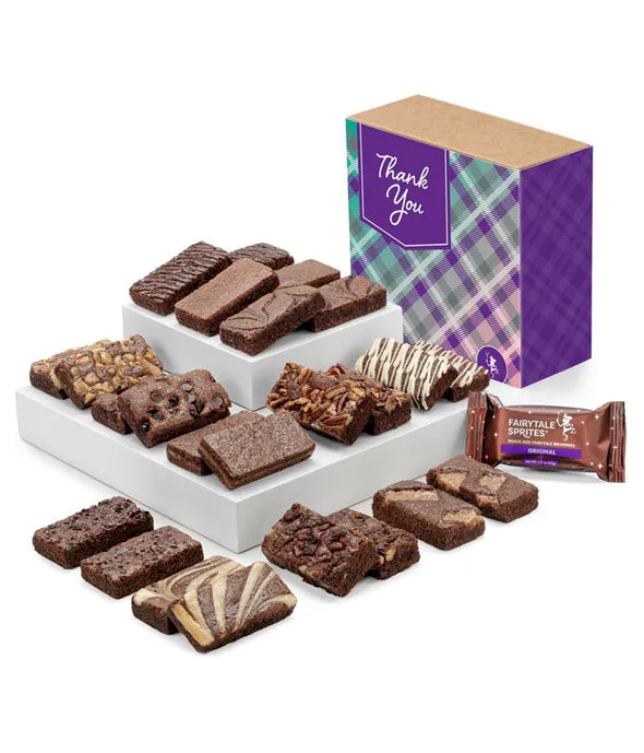 Thank You Dozen Fairytale Brownie Morsels - ROSE GARDEN