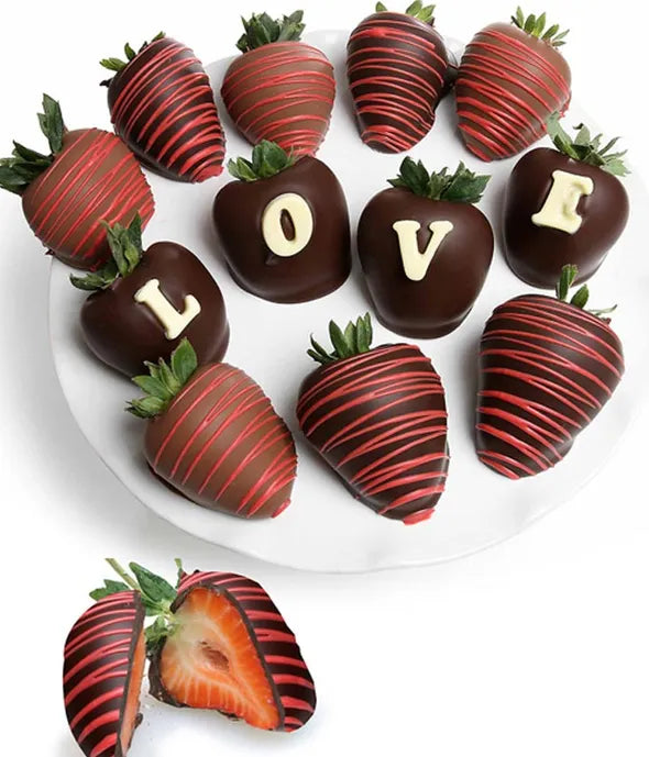 Love Chocolate Covered Berry Box - ROSE GARDEN