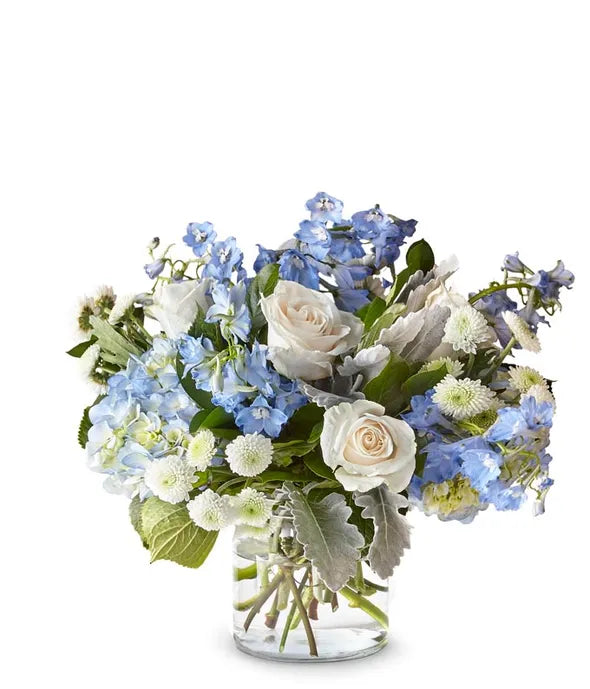 Cerulean Skies Bouquet - ROSE GARDEN