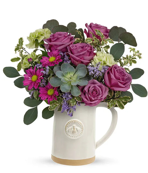 Wild Garden Succulent Bouquet - ROSE GARDEN