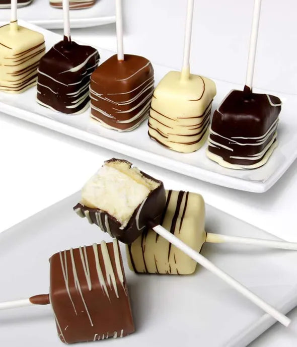 Chocolate Covered Cheesecake Pops - 10 Pieces - ROSE GARDEN