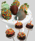 Happy Birthday Chocolate Covered Strawberries and Brownie Pops - ROSE GARDEN