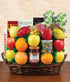 Fresh Delights Fruit & Gourmet Gift Basket - ROSE GARDEN