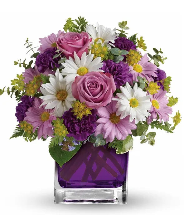 Color Me Purple Bouquet - ROSE GARDEN