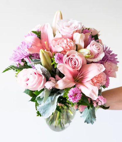 Blushing Beauty Bouquet - ROSE GARDEN
