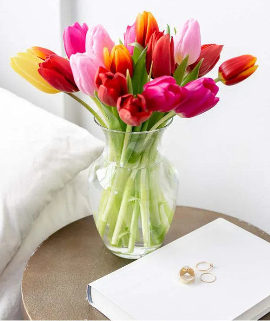 Rainbow Tulip Bouquet - ROSE GARDEN