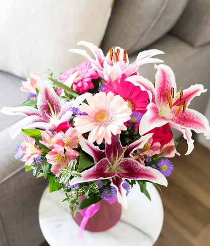 Pink Delight Bouquet Birthday - ROSE GARDEN
