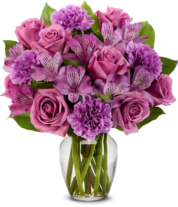 Perfectly Purple Bouquet - ROSE GARDEN