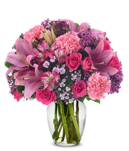 Pink Petals Bouquet - ROSE GARDEN