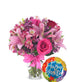 Rose & Lily Celebration with Birthday Balloon - ROSE GARDEN