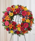 Multicolor Bright Standing Wreath - ROSE GARDEN