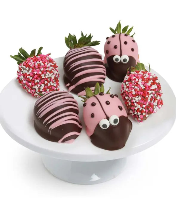 Ladybug Chocolate Covered Strawberries - ROSE GARDEN