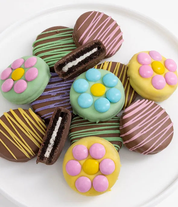 Spring Flowers Belgian Chocolate Covered OREO® Cookies - ROSE GARDEN