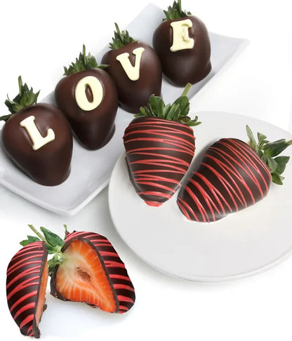 Love Chocolate Covered Berry Box - ROSE GARDEN