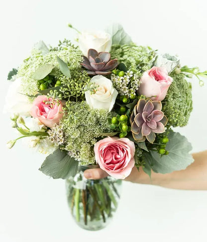 Sweet Succulent Bouquet - ROSE GARDEN