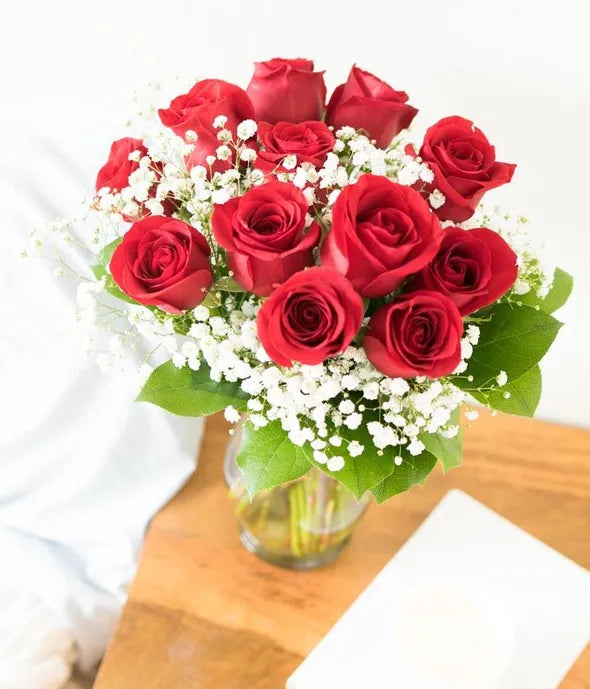 One Dozen Long Stemmed Red Roses - ROSE GARDEN