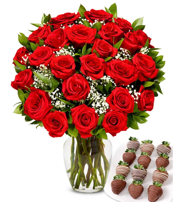 One Dozen Long Stemmed Red Roses - ROSE GARDEN