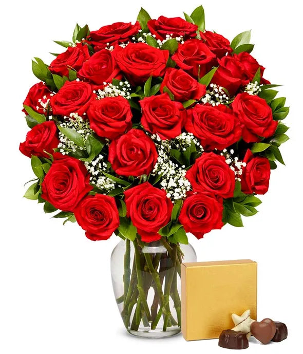 One Dozen Long Stemmed Red Roses - ROSE GARDEN