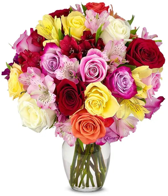 Bright &amp; Sunny Rose Bouquet - ROSE GARDEN
