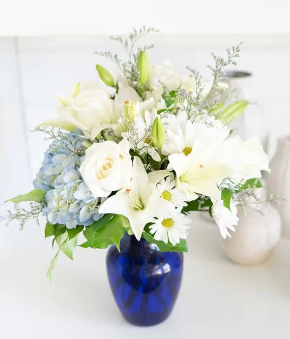 Beautiful in Blue Bouquet - ROSE GARDEN