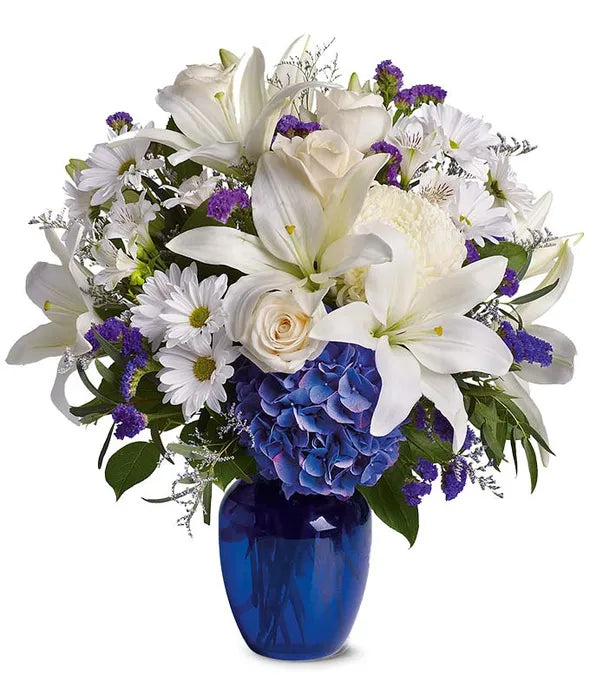 Beautiful in Blue Bouquet - ROSE GARDEN