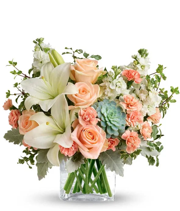 Southern Peach Bouquet - ROSE GARDEN